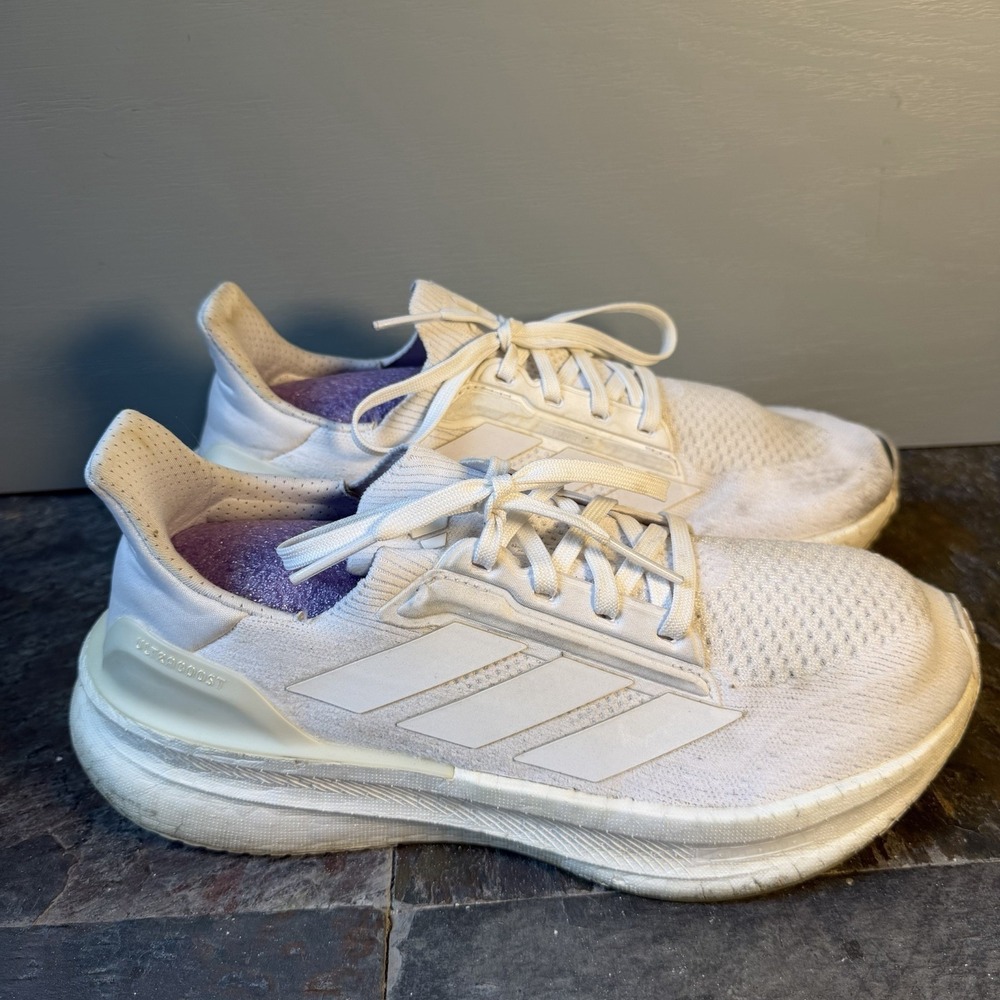 Adidas Ultraboost 5X Ultra Boost Running Shoes Gym Triple White Mens 7.5